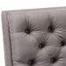 Baxton Studio Annetha Mid-Century Modern Grey Fabric Upholstered Walnut Finished Wood Lounge Chair - BBT5272-Grey-CC-XD45
