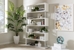 Baxton Studio Barnes White Six-Shelf Modern Bookcase - FP-6D-White