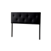 Baxton Studio Dalini Modern and Contemporary King Black Faux Leather Headboard with Faux Crytal Buttons - BBT6432-Black-King HB