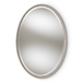 Baxton Studio Graca Modern and Contemporary Antique Silver Finished Oval Accent Wall Mirror - RXW-6156