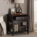 Baxton Studio Morgan Brown Modern Accent Table and Nightstand - ST-003-AT
