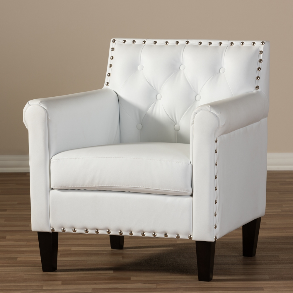 Baxton Studio Thalassa White Modern Arm Chair Wholesale