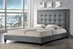Baxton Studio Hirst  Gray Platform Bed- King Size