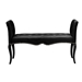 Baxton Studio Kristy Modern and Contemporary Black Faux Leather Classic Seating Bench