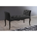 Baxton Studio Kristy Modern and Contemporary Black Faux Leather Classic Seating Bench - BBT5197-Bench-Black