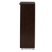Baxton Studio Adalwin Modern and Contemporary 2-Door Dark Brown Wooden Entryway Shoes Storage Cabinet - SC863522-Wenge