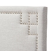 Baxton Studio Geneva Modern and Contemporary Greyish Beige Fabric Upholstered Full Size Headboard - BBT6575-Greyish Beige-Full HB