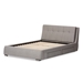 Baxton Studio Camile Modern and Contemporary Grey Fabric Upholstered 4-Drawer King Size Storage Platform Bed - CF8545-Grey-King