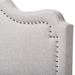 Baxton Studio Nadeen Modern and Contemporary Greyish Beige Fabric Full Size Headboard - BBT6622-Greyish Beige-Full HB-H1217-14