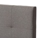 Baxton Studio Brookfield Modern and Contemporary Light Grey Fabric Twin Size Bed - CF8747B-Grey-Twin