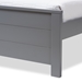 Baxton Studio Catalina Modern Classic Mission Style Grey-Finished Wood Twin Platform Bed with Trundle - HT1702-Grey-Twin-TRDL