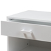 Baxton Studio Deirdre Modern and Contemporary White Wood 1-Drawer Nightstand - HNS01-White-NS