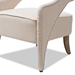 Baxton Studio Floriane Modern and Contemporary Beige Fabric Upholstered Lounge Chair - TSF-9924-1-Beige