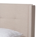 Baxton Studio Lisette Modern and Contemporary Beige Fabric Upholstered Full Size Bed - CF8031B-Beige-Full
