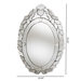 Baxton Studio Livia Classic and Traditional Silver Finished Venetian Style Accent Wall Mirror - RXW-6162-1