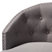 Baxton Studio Theron Transitional Gray Fabric Upholstered Wood Swivel Bar Stool Set of 2 - BBT5210B-Grey-BS