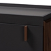 Baxton Studio Rikke Modern and Contemporary Two-Tone Gray and Walnut Finished Wood 5-Drawer Chest - BR3COD306-Columbia/Dark Grey-Chest
