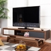 Baxton Studio Svante Mid-Century Modern Multicolor Finished Wood 3-Drawer TV Stand - WI1701-Walnut/White/Grey-TV