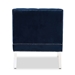 Baxton Studio Silvana Modern and Contemporary Navy Velvet Fabric Upholstered Lounge Chair with Acrylic Legs - TSF1239-Navy Blue/Acrylic-CC