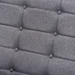 Baxton Studio Larsen Mid-Century Modern Gray Fabric Upholstered Walnut Wood 3-Piece Living Room Set - SW5506-Grey/Walnut-3PC Set