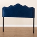 Baxton Studio Nadeen Modern and Contemporary Navy Blue Velvet Fabric Upholstered Full Size Headboard - BBT6622-Navy Blue-HB-Full