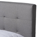 Baxton Studio Maren Mid-Century Modern Light Grey Fabric Upholstered Queen Size Platform Bed with Two Nightstands - CF9058-Light Grey-Queen