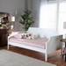 Baxton Studio Mariana Classic and Traditional White Finished Wood Twin Size Daybed - Mariana-White-Daybed