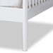 Baxton Studio Renata Classic and Traditional White Finished Wood Twin Size Spindle Daybed - Renata-White-Daybed