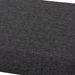 Baxton Studio Rika Mid-Century Modern Dark Grey Fabric Upholstered Walnut Brown Finished Boomerang Bench - BBT5367-Dark Grey/Walnut-Bench