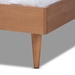 Baxton Studio Rina Mid-Century Modern Ash Wanut Finished King Size Wood Bed Frame - MG97151-Ash Walnut-King-Frame
