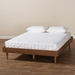 Baxton Studio Rina Mid-Century Modern Ash Wanut Finished King Size Wood Bed Frame - MG97151-Ash Walnut-King-Frame
