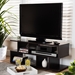 Baxton Studio Arne Modern and Contemporary Dark Brown Finished Wood TV Stand - TV8001-Wenge-TV
