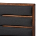 Baxton Studio Elin Modern and Contemporary Dark Grey Fabric Upholstered Walnut Finished Wood King Size Platform Storage Bed with Six Drawers - MG4710-Dark Grey/Ash Walnut-King