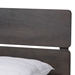 Baxton Studio Anthony Modern and Contemporary Dark Grey Oak Finished Wood Full Size Panel Bed - MG0024-Green Gray-Full