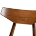 Baxton Studio Danica Mid-Century Modern Transitional Light Beige Fabric Upholstered and Walnut Brown Finished Wood 4-Piece Dining Chair Set - Danica-Latte/Walnut-DC