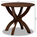 Baxton Studio Tilde Modern and Contemporary Walnut Brown Finished 35-Inch-Wide Round Wood Dining Table - RH7232T-Walnut-35-IN-DT