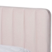 Baxton Studio Nami Modern Contemporary Glam and Luxe Light Pink Velvet Fabric Upholstered and Gold Finished King Size Platform Bed - CF0374-Light Pink-King