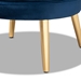 Baxton Studio Baptiste Glam and Luxe Navy Blue Velvet Fabric Upholstered and Gold Finished Wood Accent Chair - WS-14056-Navy Blue Velvet/Gold-CC