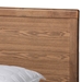 Baxton Studio Tamsin Modern Transitional Ash Walnut Brown Finished Wood King Size 4-Drawer Platform Storage Bed with Built-In Shelves - Tamsin-Ash Walnut-King