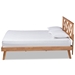 Baxton Studio Galvin Modern and Contemporary Brown Finished Wood Full Size Platform Bed - SW8219-Rustic Brown-Full