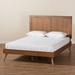 Baxton Studio Amira Mid-Century Modern Transitional Ash Walnut Finished Wood King Size Platform Bed - Amira-Ash Walnut-King