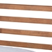 Baxton Studio Shiro Mid-Century Modern Ash Walnut Finished Wood Full Size Platform Bed - Shiro-Ash Walnut-Full