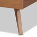 Baxton Studio Aimi Mid-Century Modern Walnut Brown Finished Wood Full Size Platform Bed - Aimi-Ash Walnut-Full