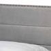 Baxton Studio Tamira Modern and Contemporary Glam Grey Velvet Fabric Upholstered Full Size Panel Bed - CF9210E-Grey Velvet-Full