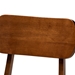 Baxton Studio Euclid Mid-Century Modern Grey Fabric Upholstered and Walnut Brown Finished Wood 2-Piece Dining Chair Set - RH369C-Grey/Walnut Flat Seat-DC-2PK