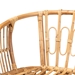 bali & pari Luxio Modern and Contemporary Natural Finished Rattan Dining Chair - Luxio-Natural-DC