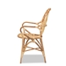 bali & pari Sheraton Modern and Contemporary Natural Finished Rattan Dining Chair - Sheraton-Natural-DC