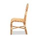 bali & pari Athena Modern and Contemporary Natural Finished Rattan Dining Chair - Athena-Natural-DC