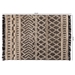 Baxton Studio Heino Modern and Contemporary Ivory and Charcoal Handwoven Wool Area Rug - Heino-Charcoal/Ivory-Rug