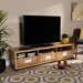 Baxton Studio Gerhardine Oak Brown Modern and Contemporary Finished Wood 3-Drawer TV Stand - TV834127-Wotan Oak